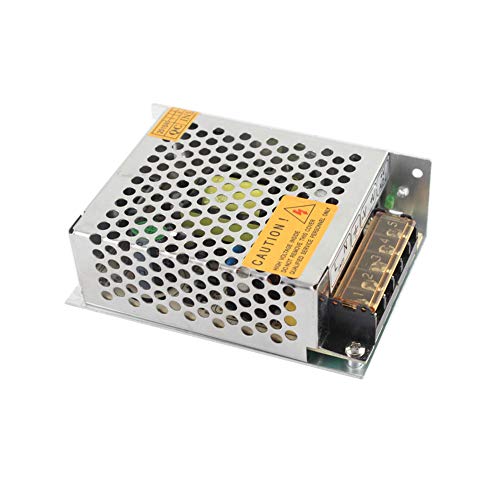 Treedix Alimentatore Switching 12V 30A 360W, Trasformatore Convertitore AC 110V/220V a DC, Compatibile con Strisce LED WS2812B WS2811 WS2801 APA102, Luci Pixel, CCTV (12V 360W)