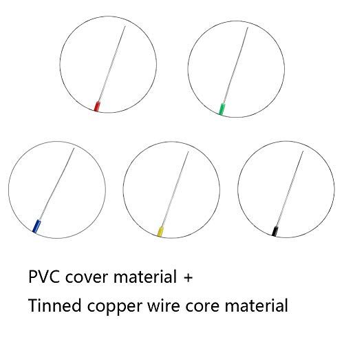 Solder Copper Hookup Wire Wrapping Jumper Wire Core Tinned PVC Coated Tin Plated 105 Celsius Cable Roll