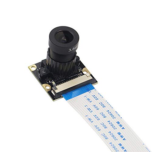 Treedix OV5647 Kameramodul, einstellbarer Fokus, 5 MP, 1080p, mit Verbindungskabel, kompatibel mit Raspberry Pi 2B/3A/3B/3B+/4B