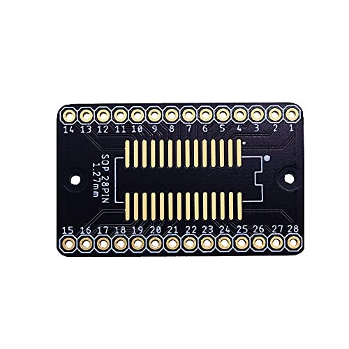 Treedix Adaptateur PCB SSOP 0,65 mm / SOP 1,27 mm vers DIP, carte de prototypage, convertisseur SMD vers DIP, carte d'extension