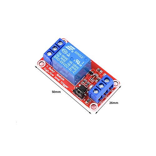 Módulo de relé Treedix de 5-12V con aislamiento por optoacoplador, placa de control de relé compatible con Arduino UNO R3, Raspberry Pi, DSP, AVR, PIC y ARM
