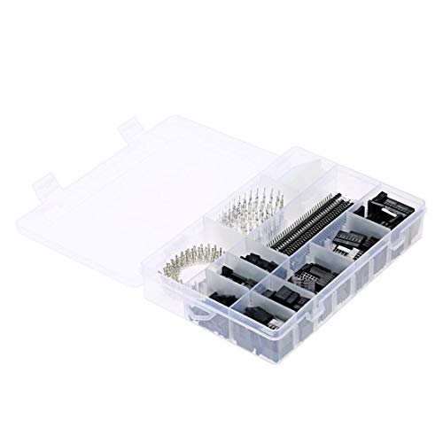 1450PCS 2.54mm PCB Jumper Wire Pin Header Connector Female Male 40Pin Box Packaging Kit Electronic Components Set Compatible with Arduino Dupont