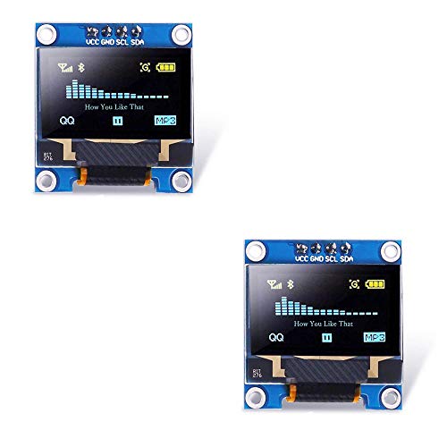 0.96 Inch SPI Serial LED 128X64 OLED Display modulen Yellow and Blue OLED SSD1306 Compatible with Arduino