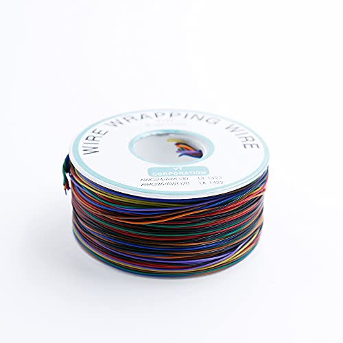 Solder Copper Hookup Wire Wrapping Jumper Wire Core Tinned PVC Coated Tin Plated 105 Celsius Cable Roll