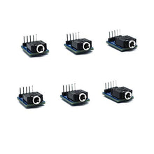 Treedix 6 pezzi 3,5 mm Jack Audio Femmina Breakout Board, connettore audio stereo a 5 pin per montaggio su PCB in plastica
