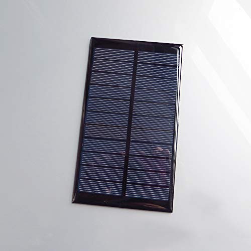 Treedix Panel Solar de Polisilicio, Cargador de Batería de Célula Solar con Pegamento, Kit de Módulo de Panel Solar Pequeño para Proyectos DIY, Silicio Policristalino