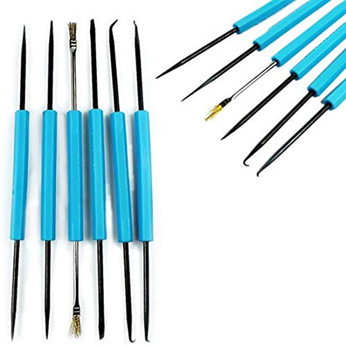Treedix Kit de 6 herramientas de ayuda para soldadura de doble cara, compatible con soldadura Arduino