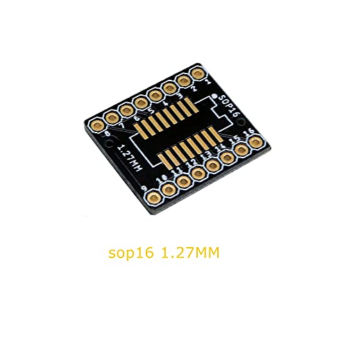 Treedix Adaptateur PCB SSOP 0,65 mm / SOP 1,27 mm vers DIP, carte de prototypage, convertisseur SMD vers DIP, carte d'extension