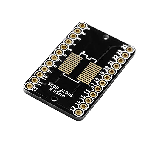 Treedix Adaptateur PCB SSOP 0,65 mm / SOP 1,27 mm vers DIP, carte de prototypage, convertisseur SMD vers DIP, carte d'extension