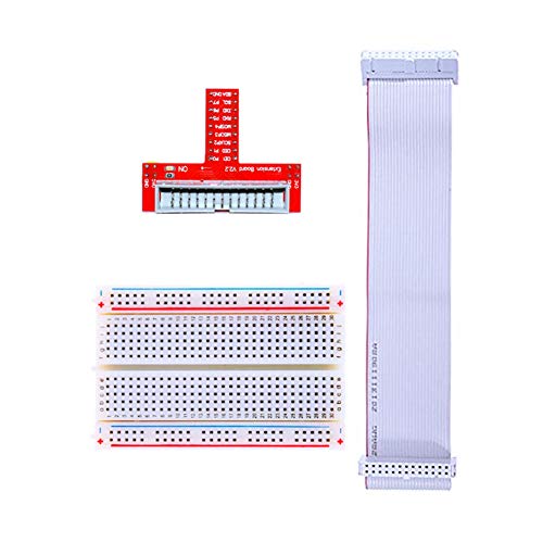 Kit di espansione GPIO Breakout Treedix compatibile con Raspberry Pi, scheda di espansione tipo T, cavo di prolunga 26 pin maschio-femmina-maschio