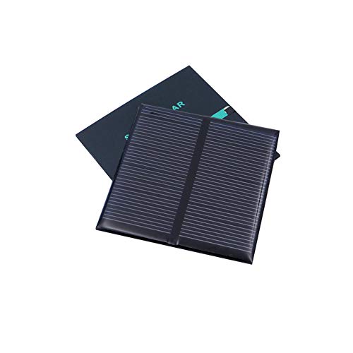 Treedix Panel Solar de Polisilicio, Cargador de Batería de Célula Solar con Pegamento, Kit de Módulo de Panel Solar Pequeño para Proyectos DIY, Silicio Policristalino