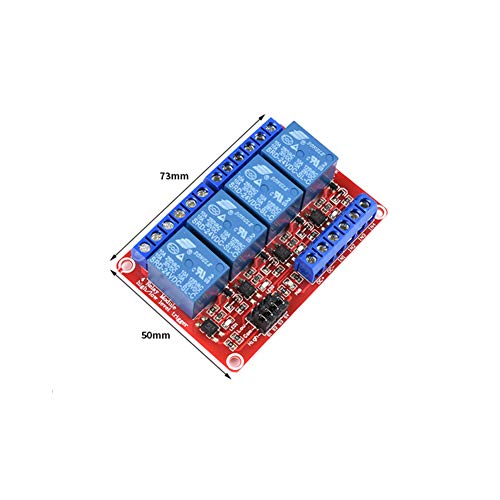 Módulo de relé Treedix de 5-12V con aislamiento por optoacoplador, placa de control de relé compatible con Arduino UNO R3, Raspberry Pi, DSP, AVR, PIC y ARM
