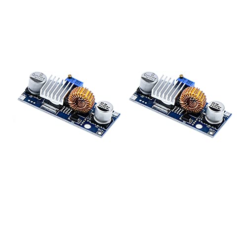 Treedix 2 Stk. DC-DC XL4015 Einstellbarer Abwärtswandler Step-Down Spannungsregler Netzteilmodul 4~38V Hochleistung 96% Hoher Wirkungsgrad