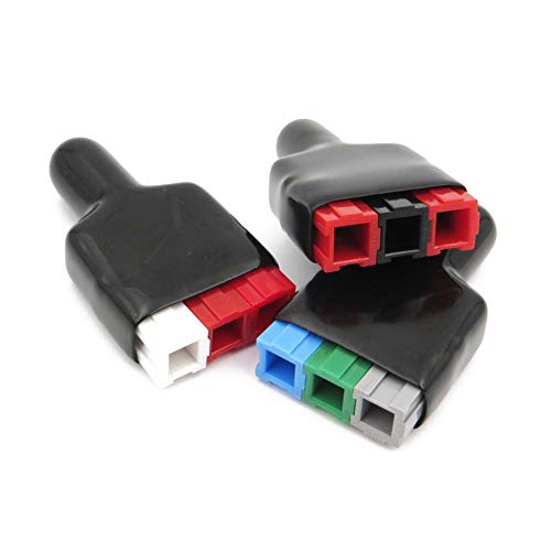 Treedix 20 stuks vlamvertragende rubberen beschermhuls compatibel met Anderson Power Pole-connectoren