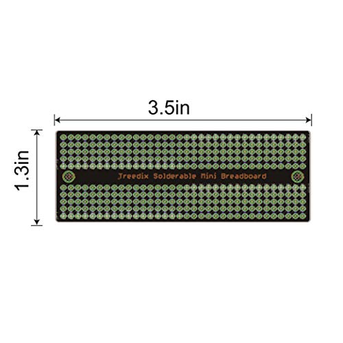 Treedix Placa de pruebas soldable PCB Prototipo Shield de doble cara con orificios estañados y chapados en oro