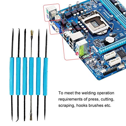 Treedix Kit de 6 herramientas de ayuda para soldadura de doble cara, compatible con soldadura Arduino