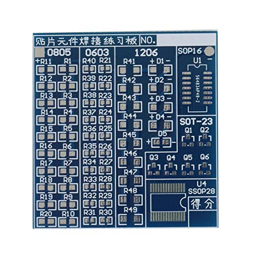 Blue Durable SMT Component Welding Practice PCB Board Soldering DIY Kits