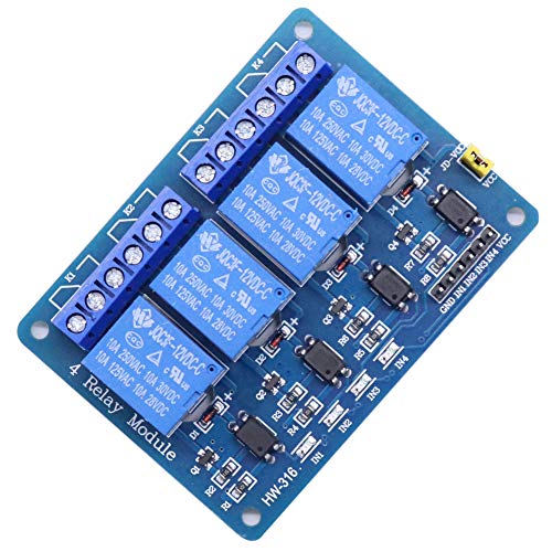Module de relais Treedix 5V 2, 4, 8 canaux avec isolation par optocoupleur, carte de contrôle de relais compatible avec Arduino UNO R3, Raspberry Pi, DSP, AVR, PIC, ARM