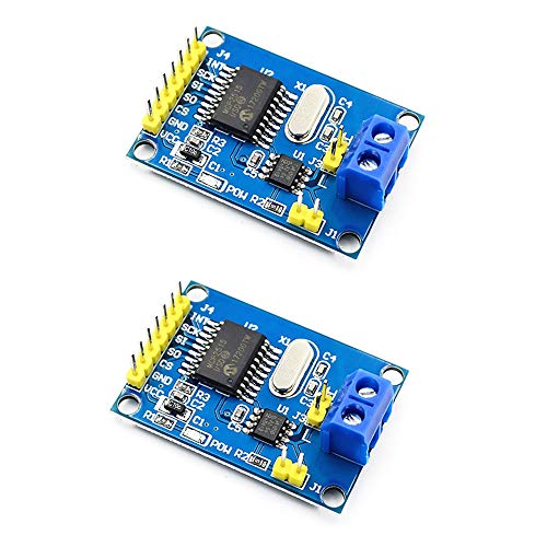 Treedix 2 piezas MCP2515 TJA1050 Módulo de bus CAN con protocolo SPI y rutina de programación