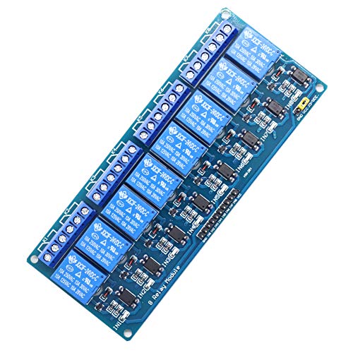 Module de relais Treedix 5V 2, 4, 8 canaux avec isolation par optocoupleur, carte de contrôle de relais compatible avec Arduino UNO R3, Raspberry Pi, DSP, AVR, PIC, ARM