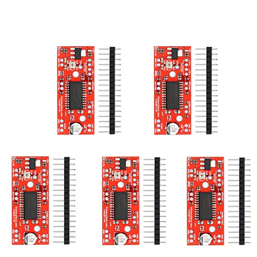 Treedix EasyDriver Shield stappenmotordriver met enkelvoudige pinheaders, compatibel met Arduino