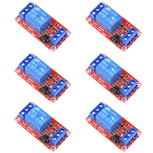 Módulo de relé Treedix de 5-12V con aislamiento por optoacoplador, placa de control de relé compatible con Arduino UNO R3, Raspberry Pi, DSP, AVR, PIC y ARM