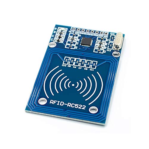 Treedix Kit RFID RC522, modulo sensore scheda IC RF RC522 + scheda vergine S50 + portachiavi, compatibile con Arduino e Raspberry Pi (5 pezzi)