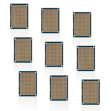 Treedix 9 piezas Mini placa de pruebas soldable, placa universal PCB, placa de prototipado, doble cara, estañada, agujeros chapados en oro, compatible con kit Arduino, Raspberry Pi, prototipado y pruebas