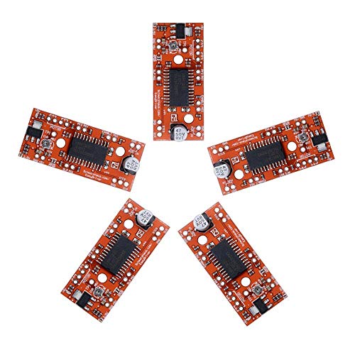 Treedix 5 pièces A3967 EasyDriver Shield Pilote de moteur pas à pas compatible avec Arduino