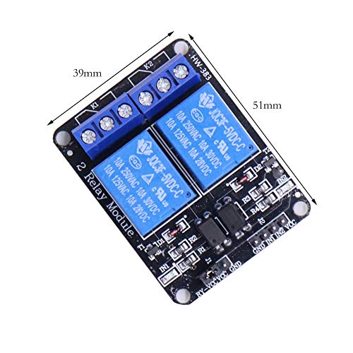 Module de relais Treedix 5V 2, 4, 8 canaux avec isolation par optocoupleur, carte de contrôle de relais compatible avec Arduino UNO R3, Raspberry Pi, DSP, AVR, PIC, ARM