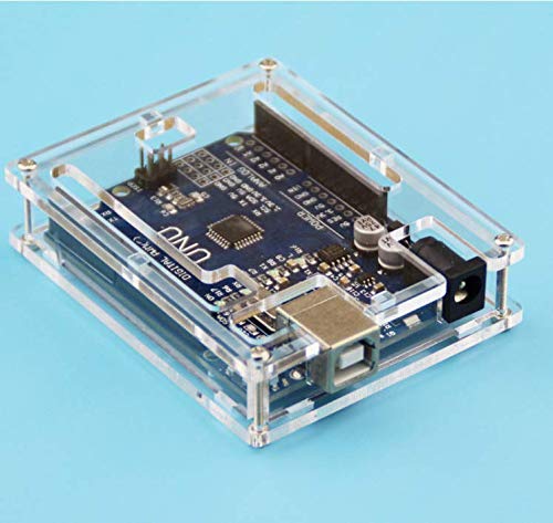 Acrylic Experimental Clear Case Compatible with Base-Plate Compatible with Arduino UNO R3 Board