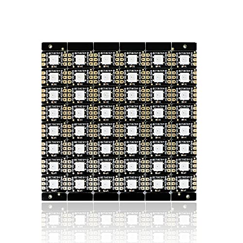 Treedix 48pcs RGB LED WS2812B 5050 Scheda LED Matrice di Luci Driver Strip Indirizzabile Singolarmente per Arduino e Raspberry Pi