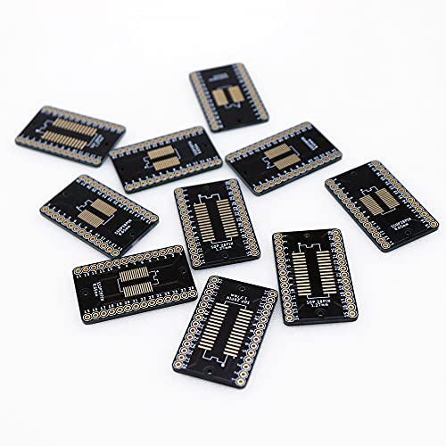 Treedix Adaptateur PCB SSOP 0,65 mm / SOP 1,27 mm vers DIP, carte de prototypage, convertisseur SMD vers DIP, carte d'extension