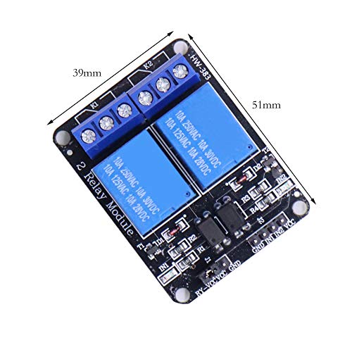 Module de relais Treedix 5V 2, 4, 8 canaux avec isolation par optocoupleur, carte de contrôle de relais compatible avec Arduino UNO R3, Raspberry Pi, DSP, AVR, PIC, ARM