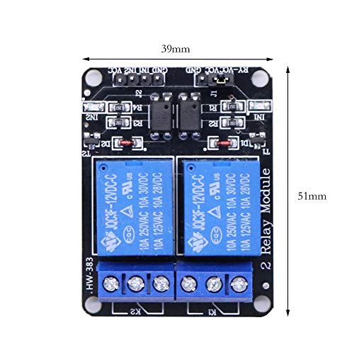 Module de relais Treedix 5V 2, 4, 8 canaux avec isolation par optocoupleur, carte de contrôle de relais compatible avec Arduino UNO R3, Raspberry Pi, DSP, AVR, PIC, ARM