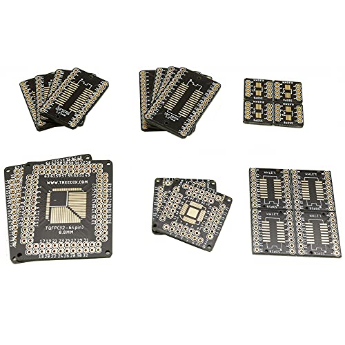 Treedix Adaptateur PCB SSOP 0,65 mm / SOP 1,27 mm vers DIP, carte de prototypage, convertisseur SMD vers DIP, carte d'extension