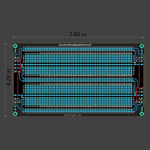 Treedix Placa de pruebas soldable PCB Prototipo Shield de doble cara con orificios estañados y chapados en oro