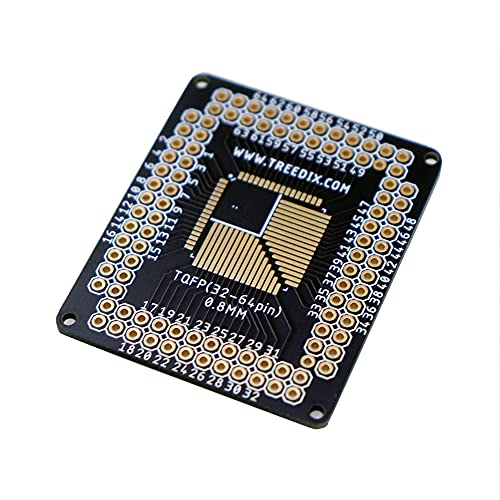 Treedix 8-delige TQFN44 naar TQFN48 0,5 mm pitch SMD naar DIP montageadapter PCB proto breakout-board