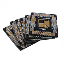 Treedix 8 pezzi Adattatore di montaggio da TQFN44 a TQFN48, passo 0,5 mm, scheda di prototipazione PCB da SMD a DIP