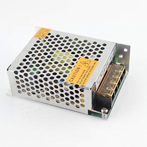 Treedix Alimentatore Switching 12V 30A 360W, Trasformatore Convertitore AC 110V/220V a DC, Compatibile con Strisce LED WS2812B WS2811 WS2801 APA102, Luci Pixel, CCTV (12V 360W)