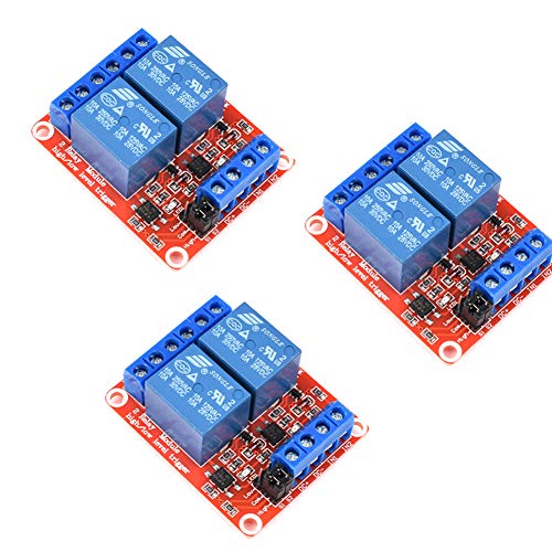 Módulo de relé Treedix de 5-12V con aislamiento por optoacoplador, placa de control de relé compatible con Arduino UNO R3, Raspberry Pi, DSP, AVR, PIC y ARM