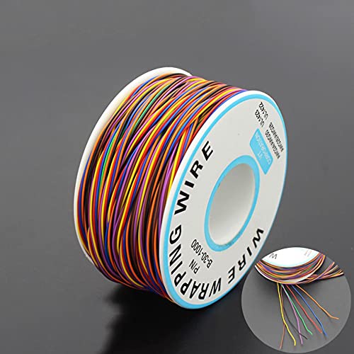 Solder Copper Hookup Wire Wrapping Jumper Wire Core Tinned PVC Coated Tin Plated 105 Celsius Cable Roll