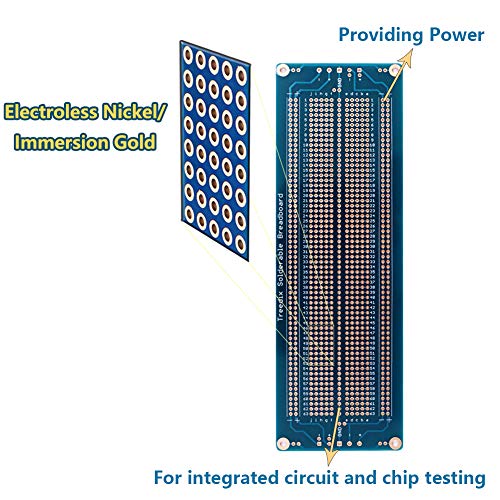 Treedix Placa de pruebas soldable PCB Prototipo Shield de doble cara con orificios estañados y chapados en oro