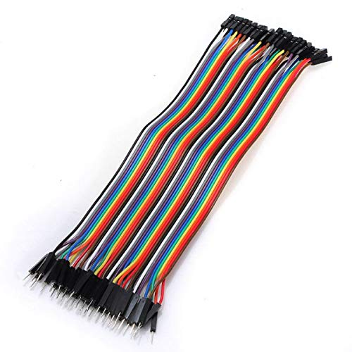 Treedix 120 cables puente para protoboard de 20 cm, cables Dupont multicolor para proyectos electrónicos DIY