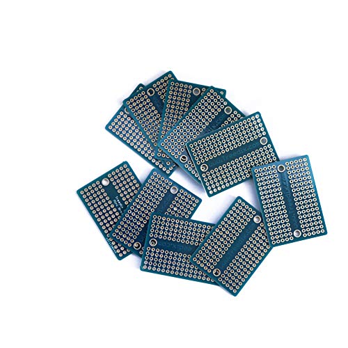 Treedix Placa de pruebas soldable PCB Prototipo Shield de doble cara con orificios estañados y chapados en oro