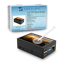 Treedix Modulo Schermo Touch TFT da 3,5 pollici, 50Hz, Risoluzione 320x480, Display LCD con Pennino, Custodia in ABS e Ventola di Raffreddamento, Compatibile con Raspberry Pi 4B
