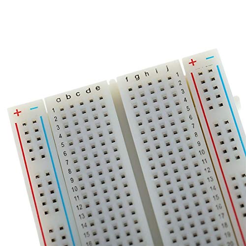 Breadboard sin soldadura Treedix, placa de pruebas pequeña de 400 puntos de conexión, compatible con Arduino Proto Shield y bloques de distribución
