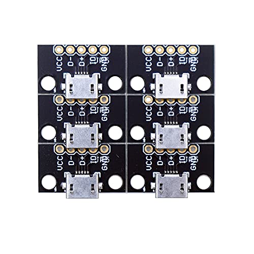 Treedix Carte d'extension USB Type-C, Type-A, Micro USB et Mini USB, convertisseur PCB avec connecteur femelle série Basic