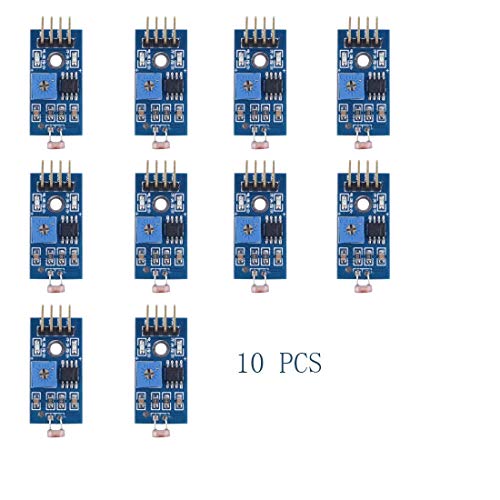 Treedix 10個 LM393 感光性抵抗光センサーリレーモジュール Arduino対応