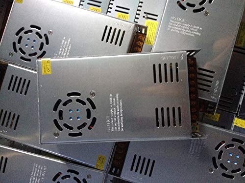 Treedix Alimentatore Switching 12V 30A 360W, Trasformatore Convertitore AC 110V/220V a DC, Compatibile con Strisce LED WS2812B WS2811 WS2801 APA102, Luci Pixel, CCTV (12V 360W)